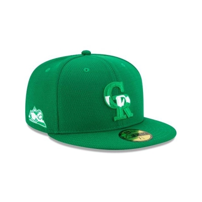 Colorado Rockies Gorra | New Era MLB St Patricks Day 59fifty Fitted Cap Mexico - Verdes